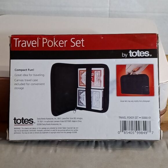 NIB Totes Travel Poker Set - Picture 2 of 4